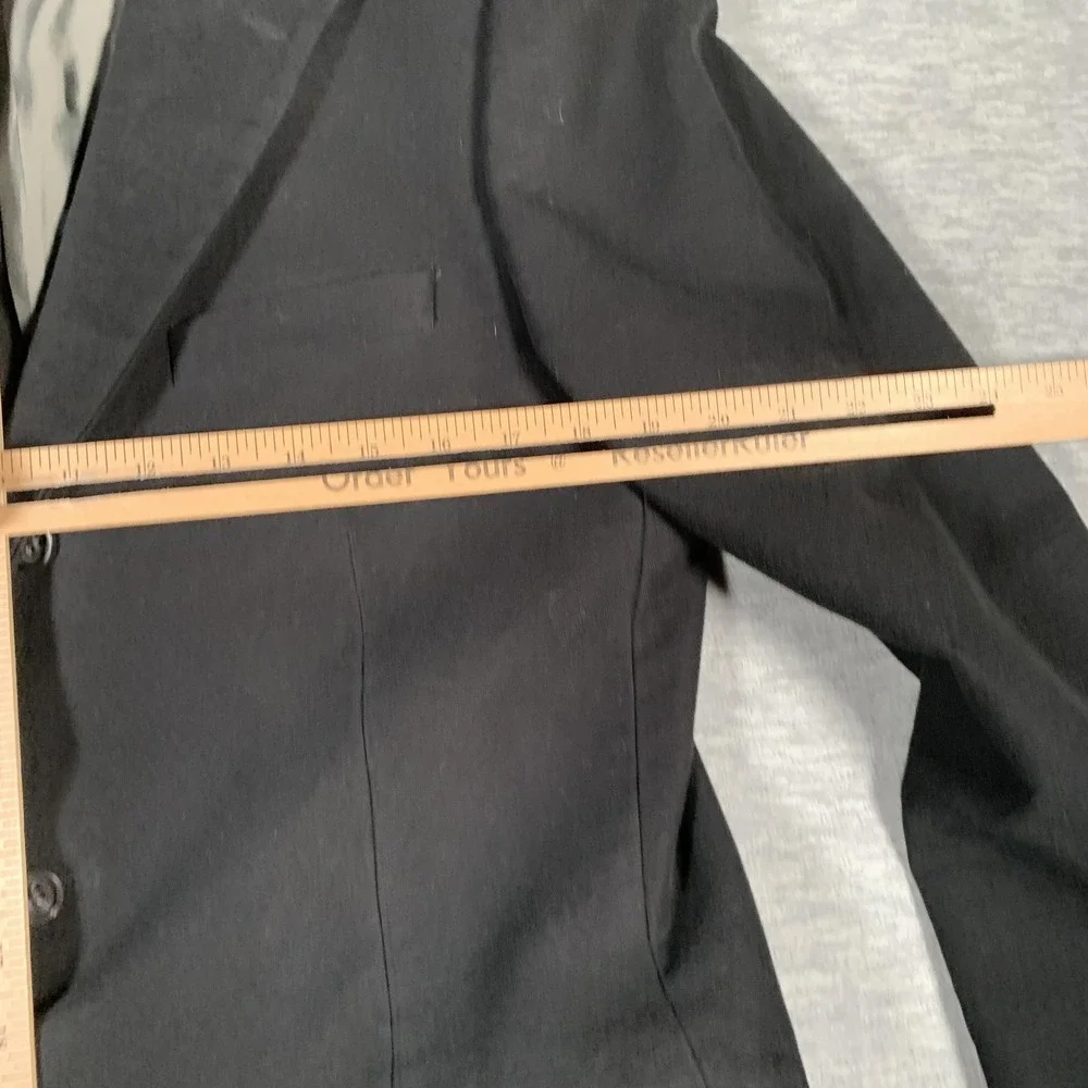 Banana Republic Blazer Mens 42L‎ Black Cotton Stretch Sport Coat 3 Button Lined